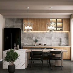 Katerina 5 Light Chandelier Brushed Nickel