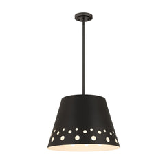 Katie 1 Light Chandelier Matte Black