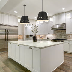 Katie 1 Light Chandelier Matte Black