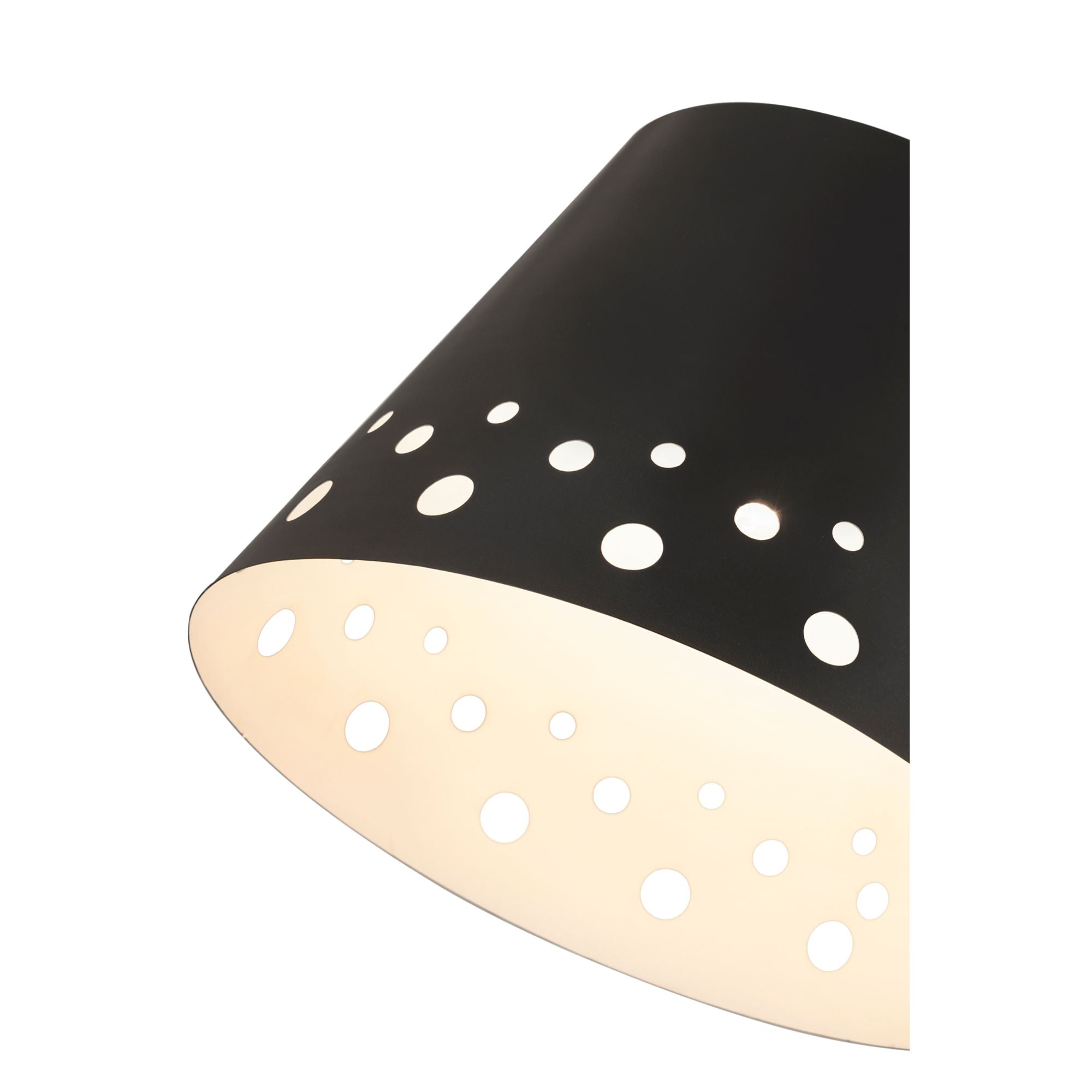 Katie 1 Light Chandelier Matte Black