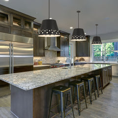 Katie 1 Light Chandelier Matte Black