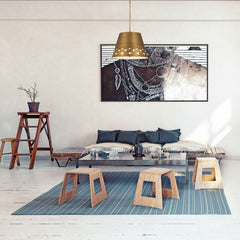 Katie 1 Light Chandelier Rubbed Brass