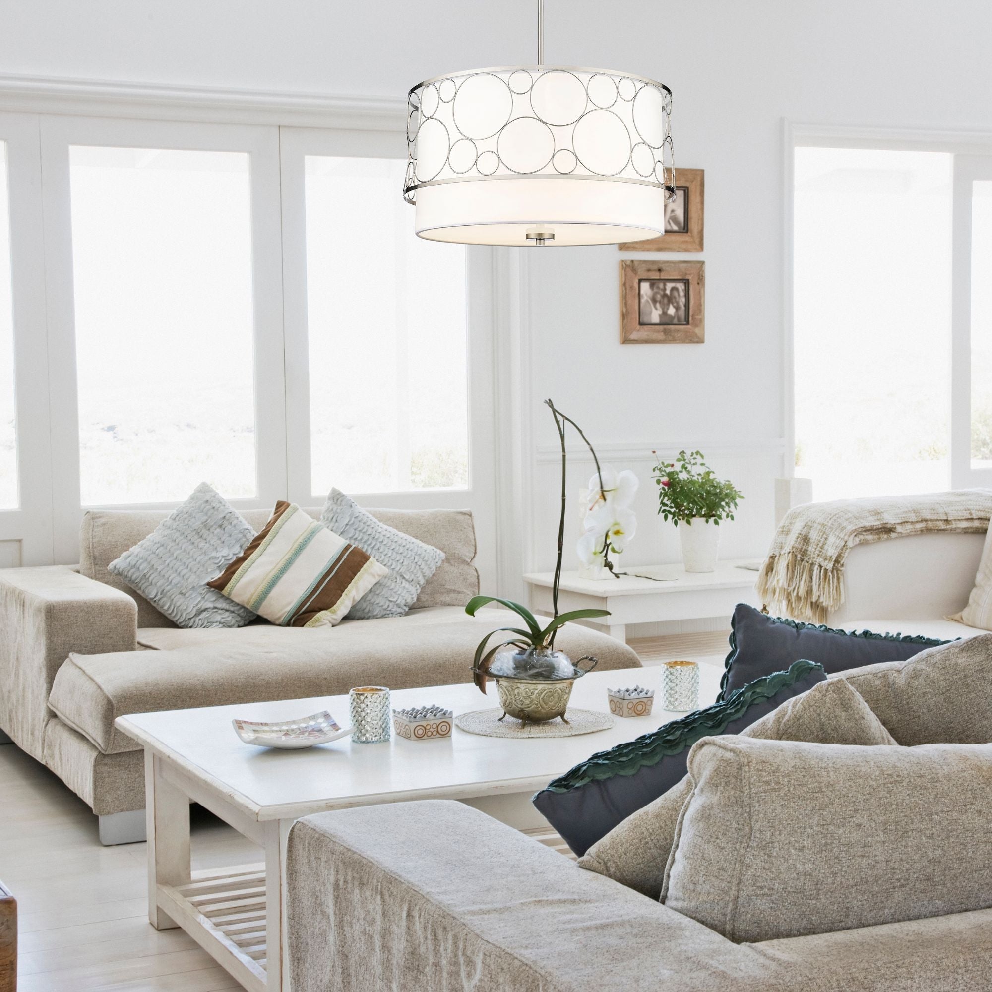 Kendall 4 Light Chandelier Brushed Nickel