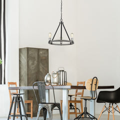 Kirkland 3 Light Chandelier Ashen Barnboard
