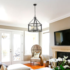Kirkland 5 Light Chandelier Ashen Barnboard