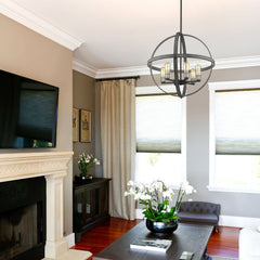 Kirkland 6 Light Chandelier Ashen Barnboard