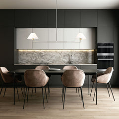 Leila 2 Light Chandelier Brushed Nickel