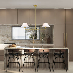 Leila 2 Light Chandelier Luxe Gold