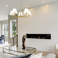 Leila 5 Light Chandelier Luxe Gold