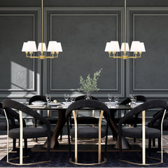 Leila 5 Light Chandelier Luxe Gold