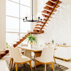 Leila 5 Light Chandelier Matte Black