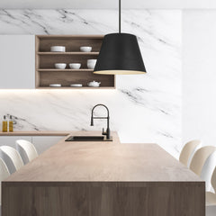 Maddox 1 Light Chandelier Matte Black
