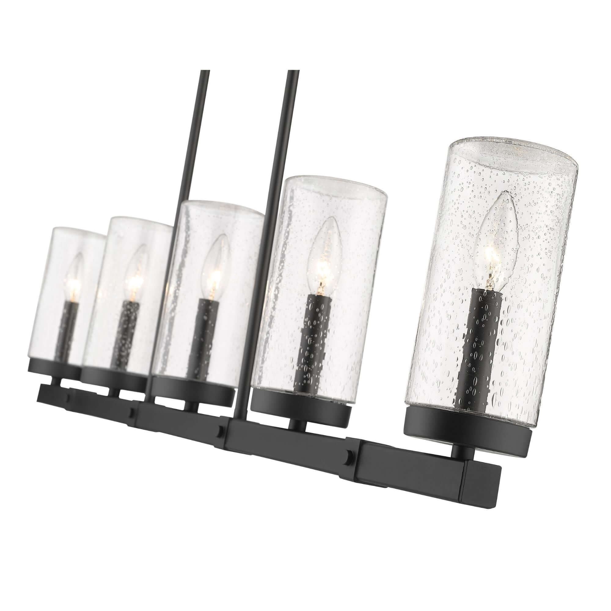 Marlow 5 Light Outdoor Linear Chandelier Matte Black