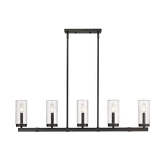 Marlow 5 Light Outdoor Linear Chandelier Matte Black