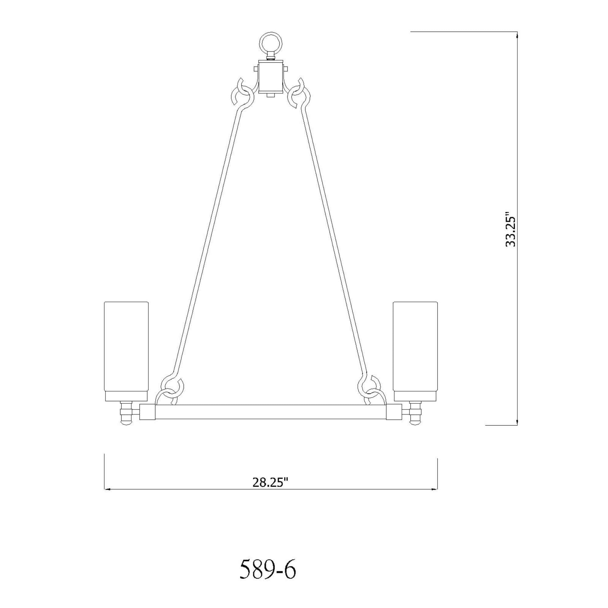 Marlow 6 Light Outdoor Chandelier Ashen Barnboard