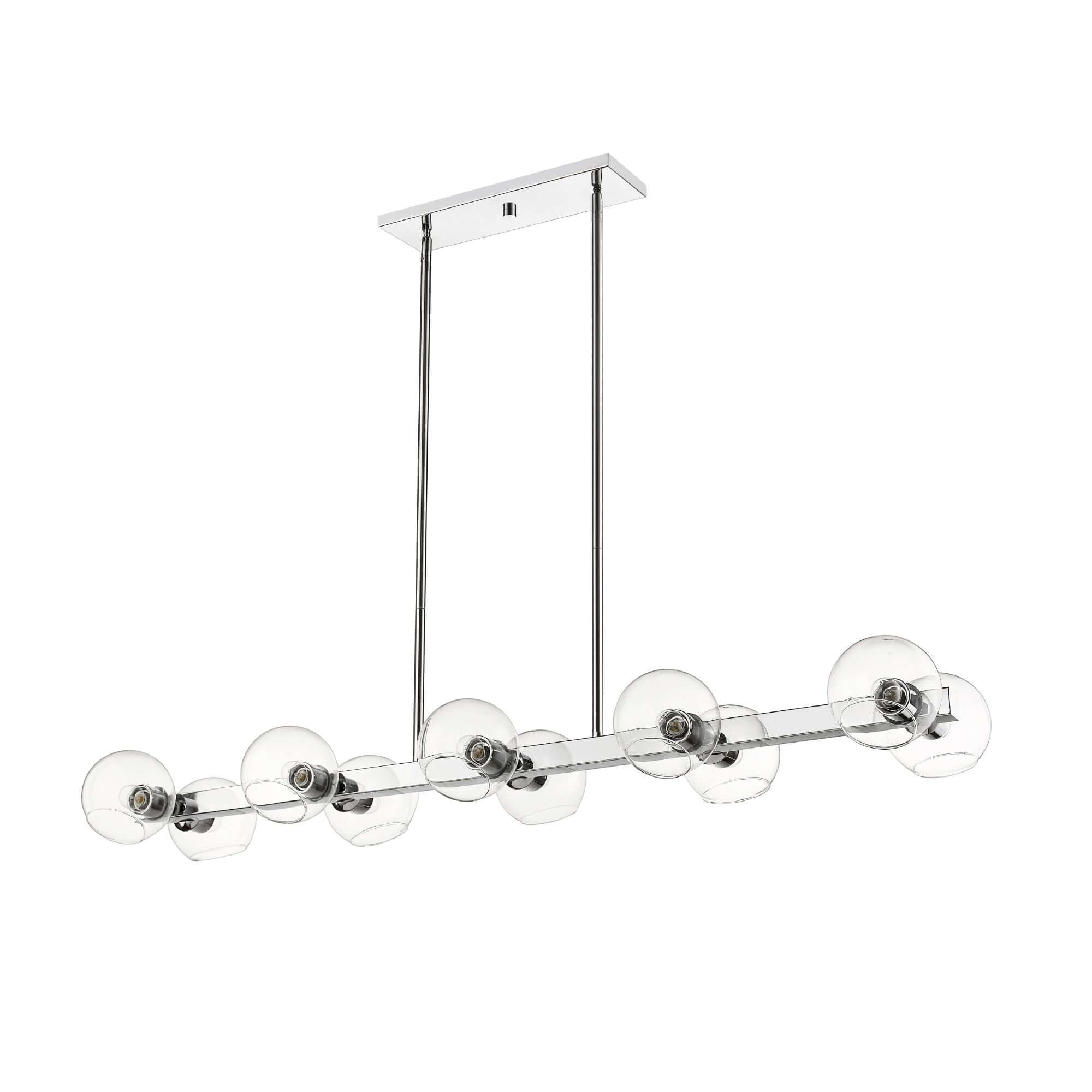 Marquee 10 Light Linear Chandelier Chrome