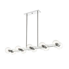 Marquee 10 Light Linear Chandelier Chrome