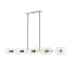 Marquee 10 Light Linear Chandelier Chrome
