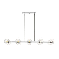 Marquee 10 Light Linear Chandelier Chrome