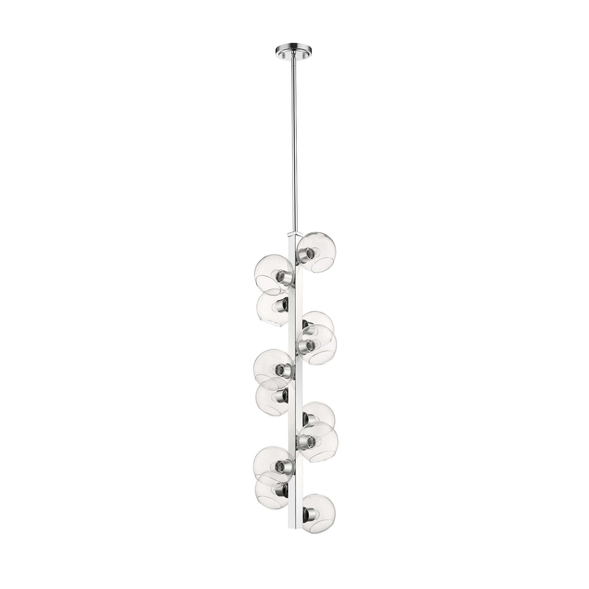 Marquee 12 Light Chandelier Chrome