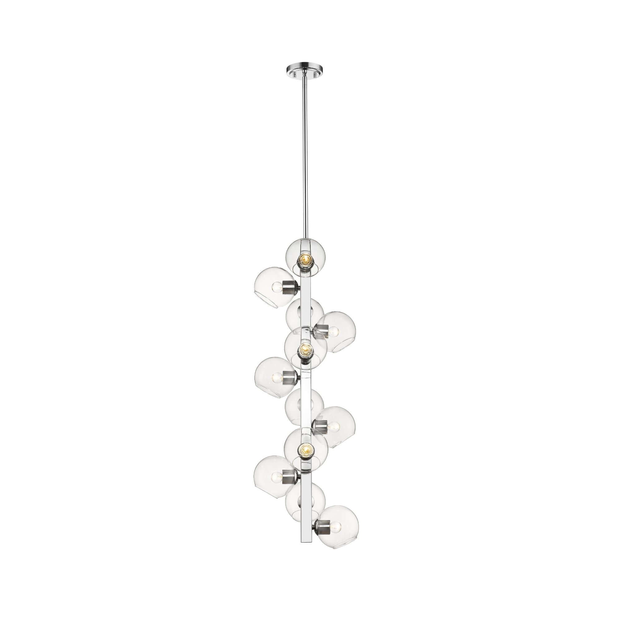 Marquee 12 Light Chandelier Chrome