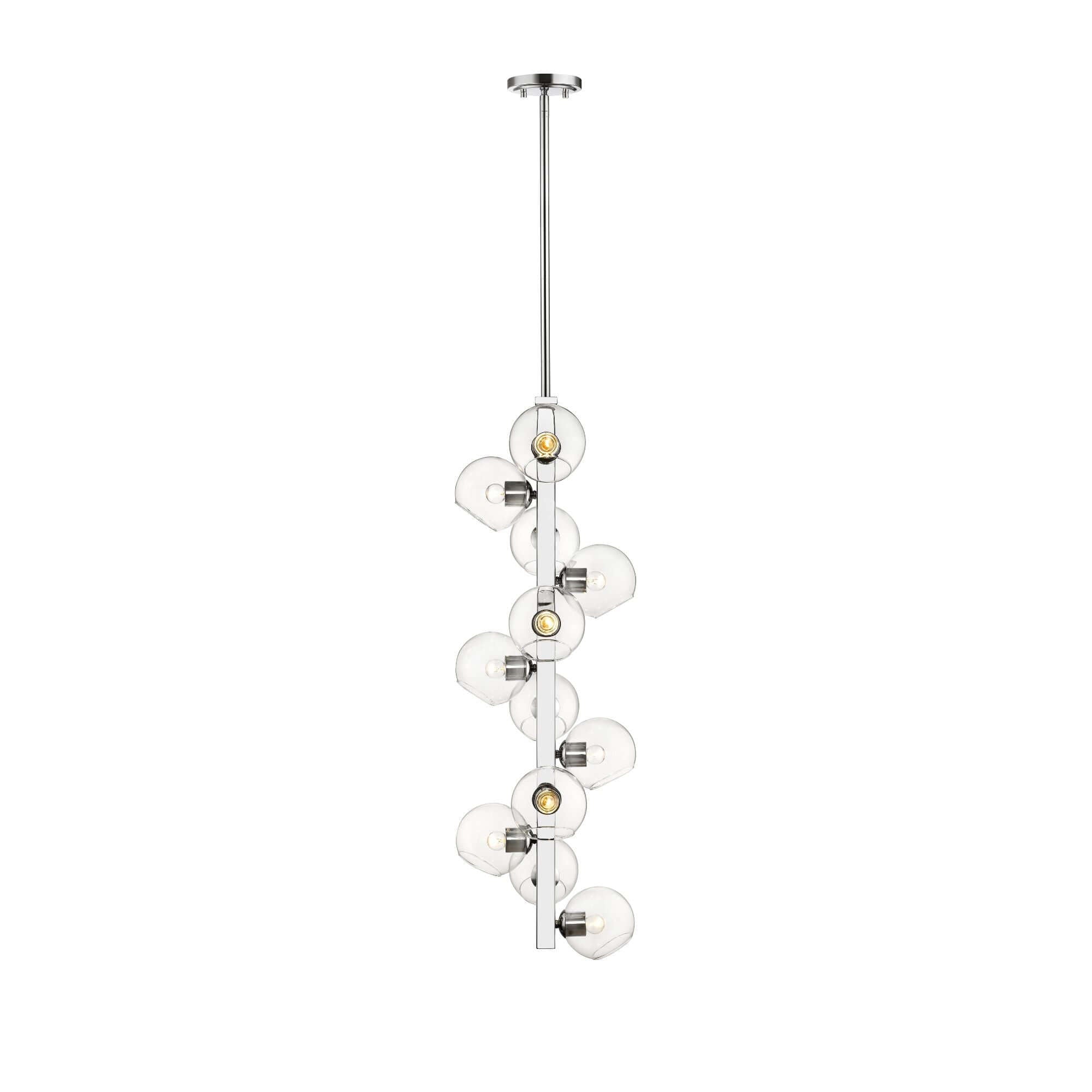 Marquee 12 Light Chandelier Chrome