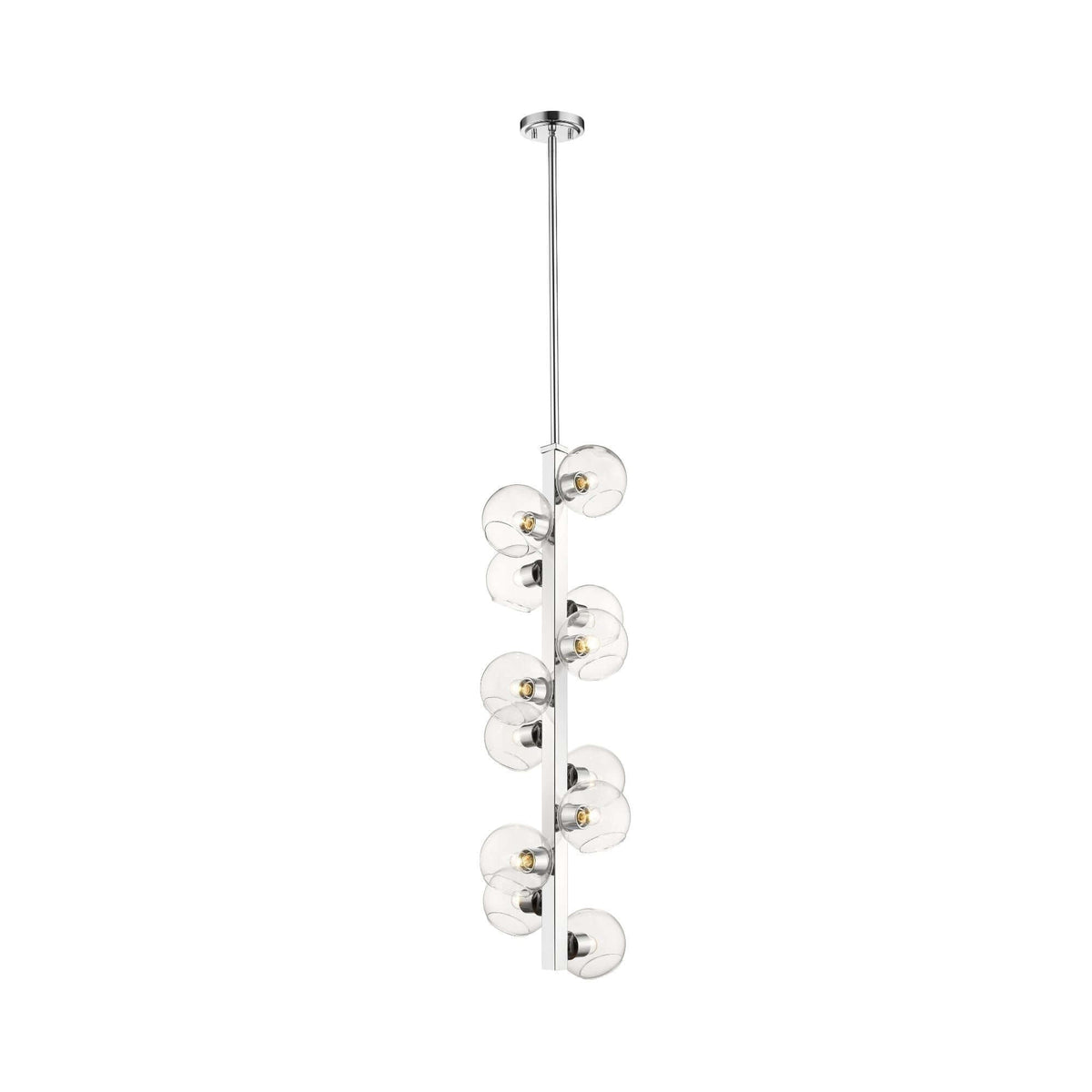 Marquee 12 Light Chandelier Chrome
