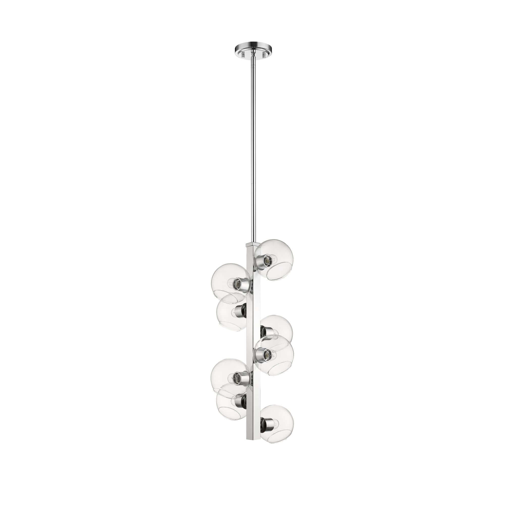 Marquee 8 Light Chandelier Chrome