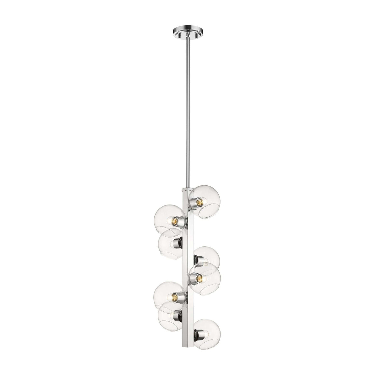 Marquee 8 Light Chandelier Chrome