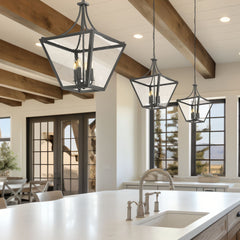 Montalcino 4 Light Chandelier Iron Ore