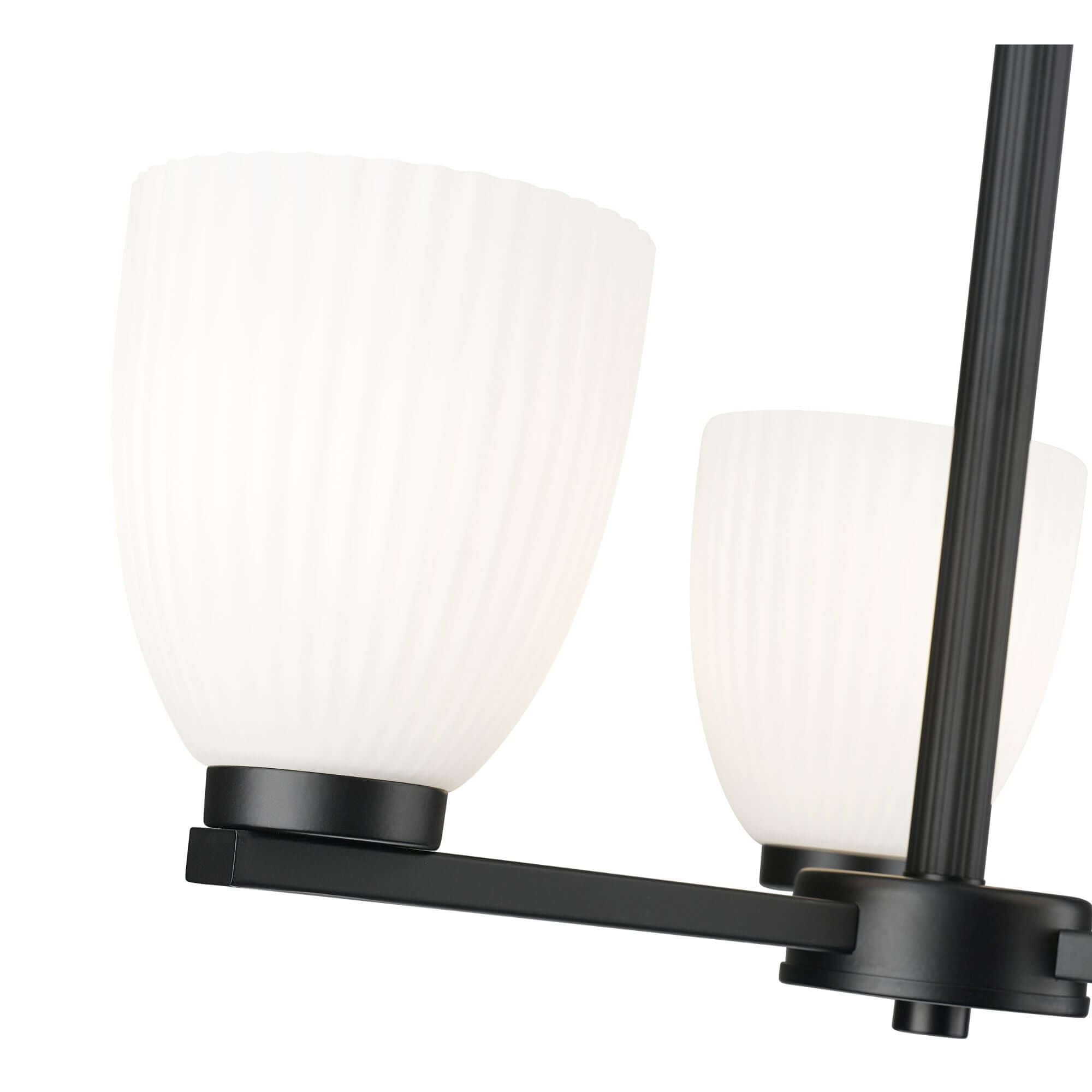 Naya 3 Light Chandelier Matte Black