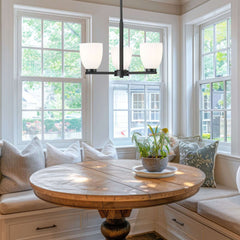Naya 3 Light Chandelier Matte Black