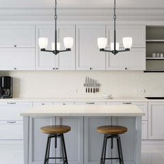 Naya 3 Light Chandelier Matte Black