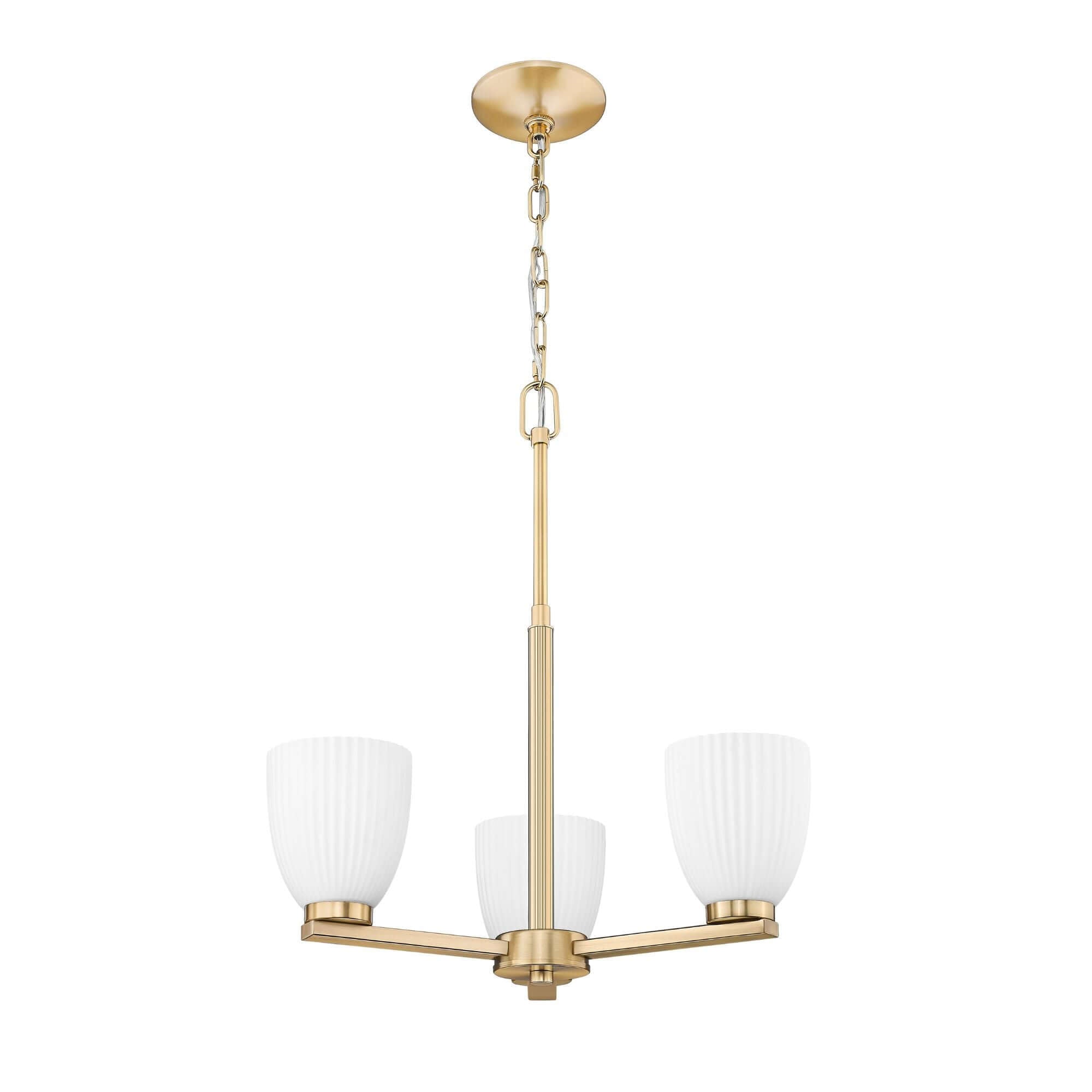 Naya 3 Light Chandelier Modern Gold