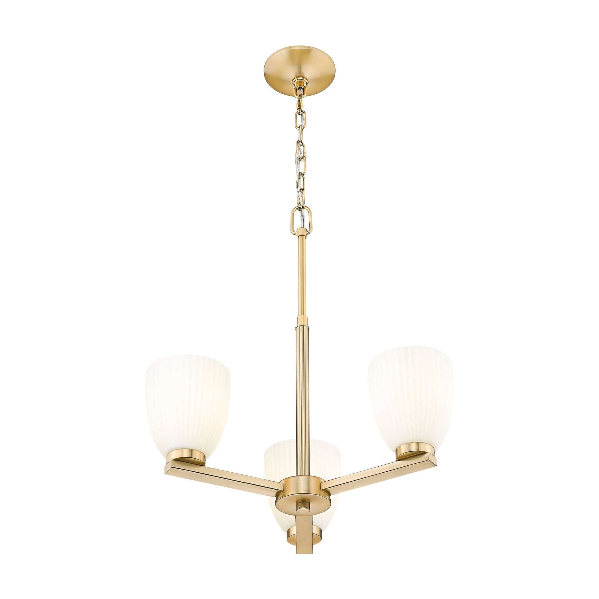 Naya 3 Light Chandelier Modern Gold