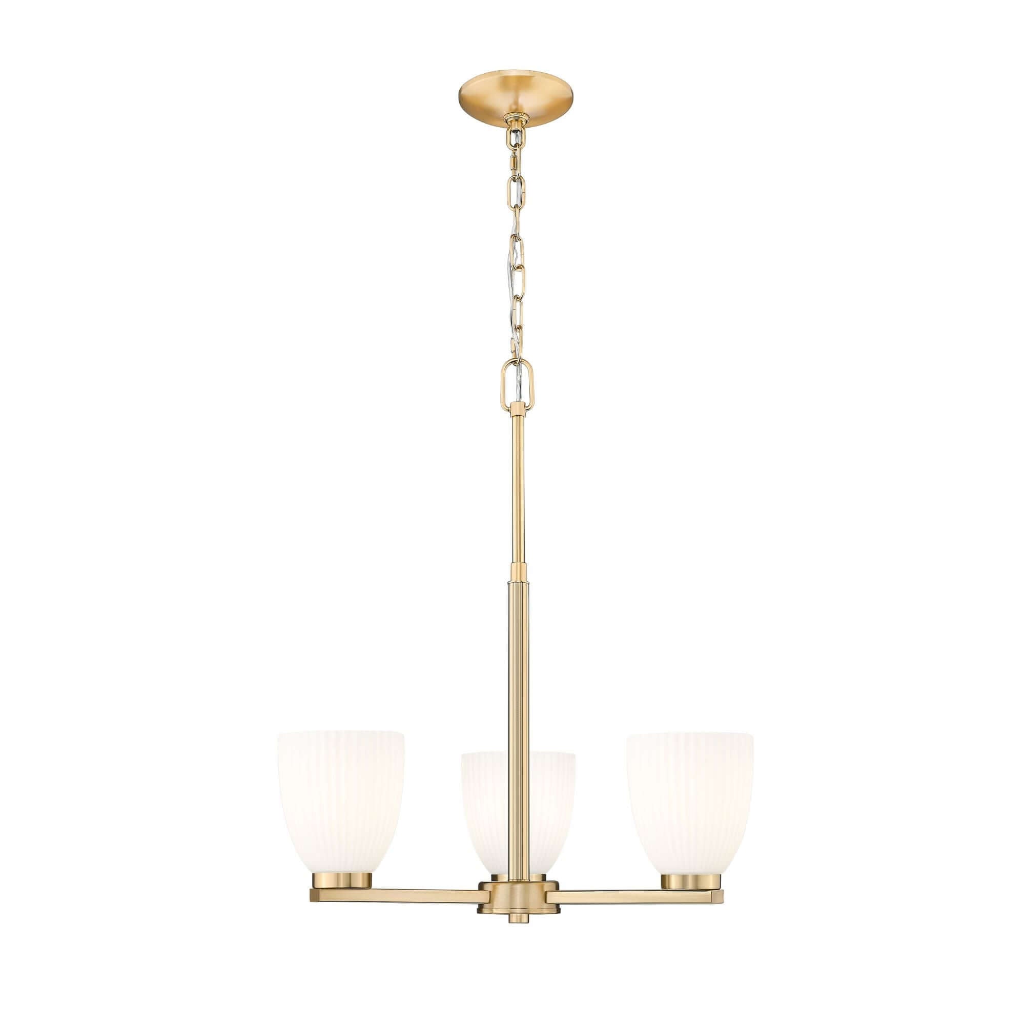 Naya 3 Light Chandelier Modern Gold