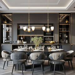 Naya 3 Light Chandelier Modern Gold