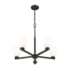 Naya 5 Light Chandelier Matte Black