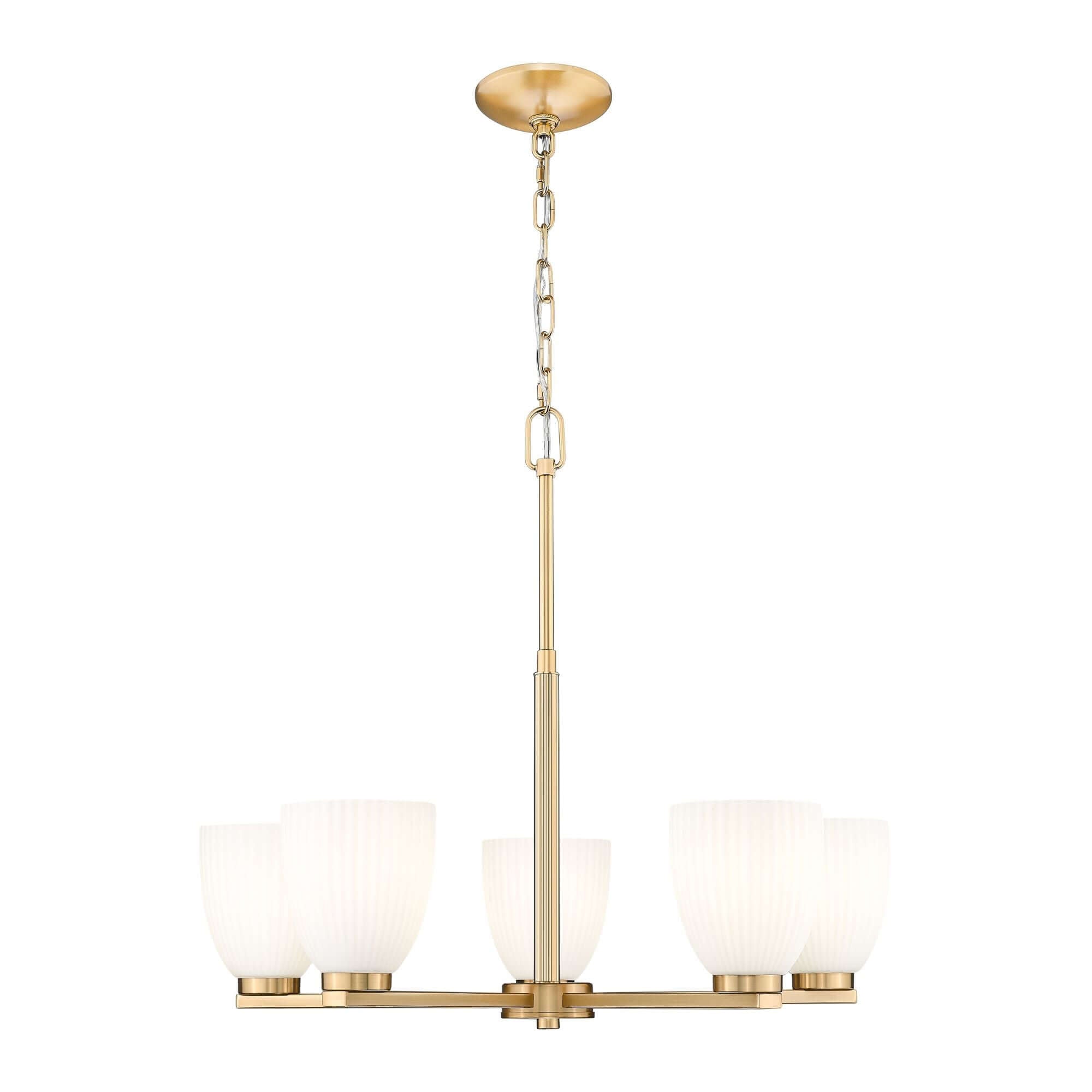 Naya 5 Light Chandelier Modern Gold
