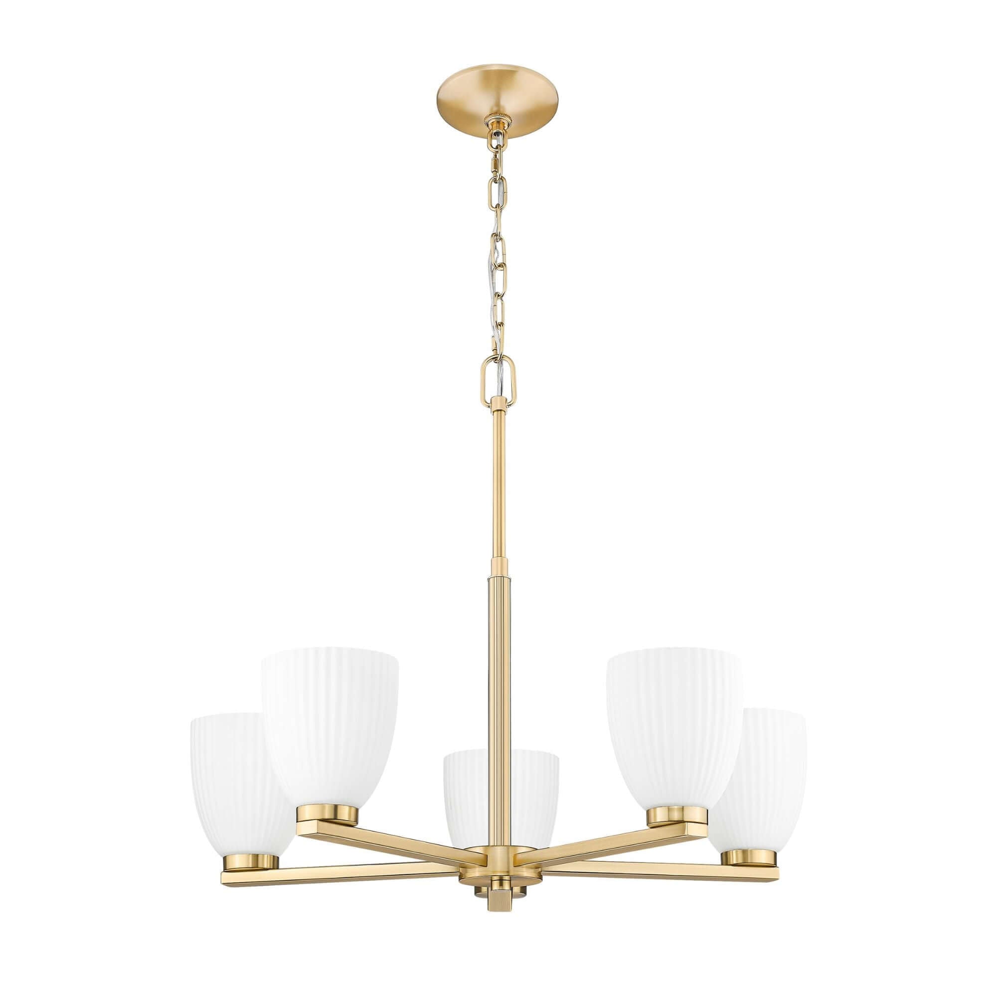 Naya 5 Light Chandelier Modern Gold