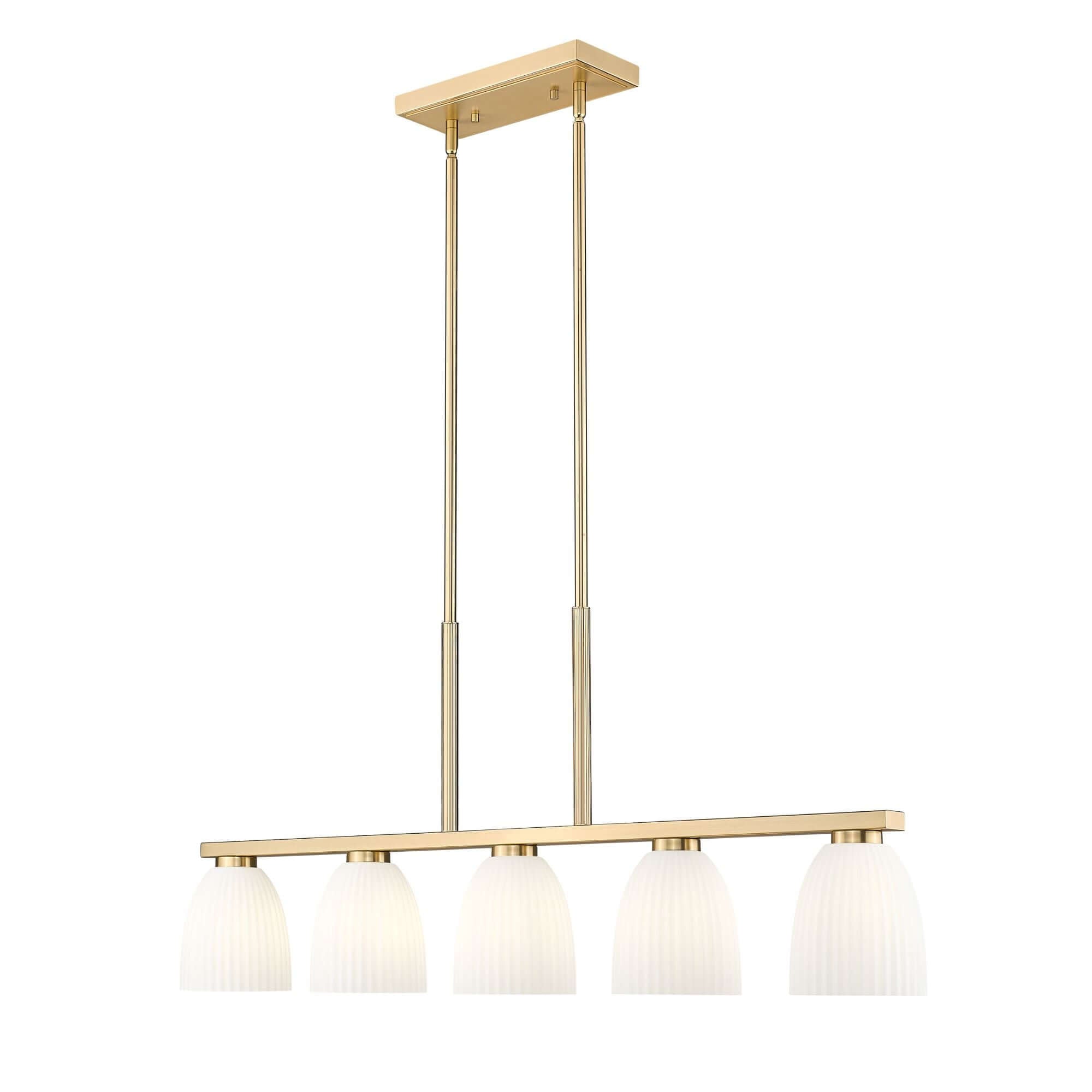Naya 5 Light Linear Chandelier Modern Gold