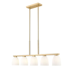 Naya 5 Light Linear Chandelier Modern Gold