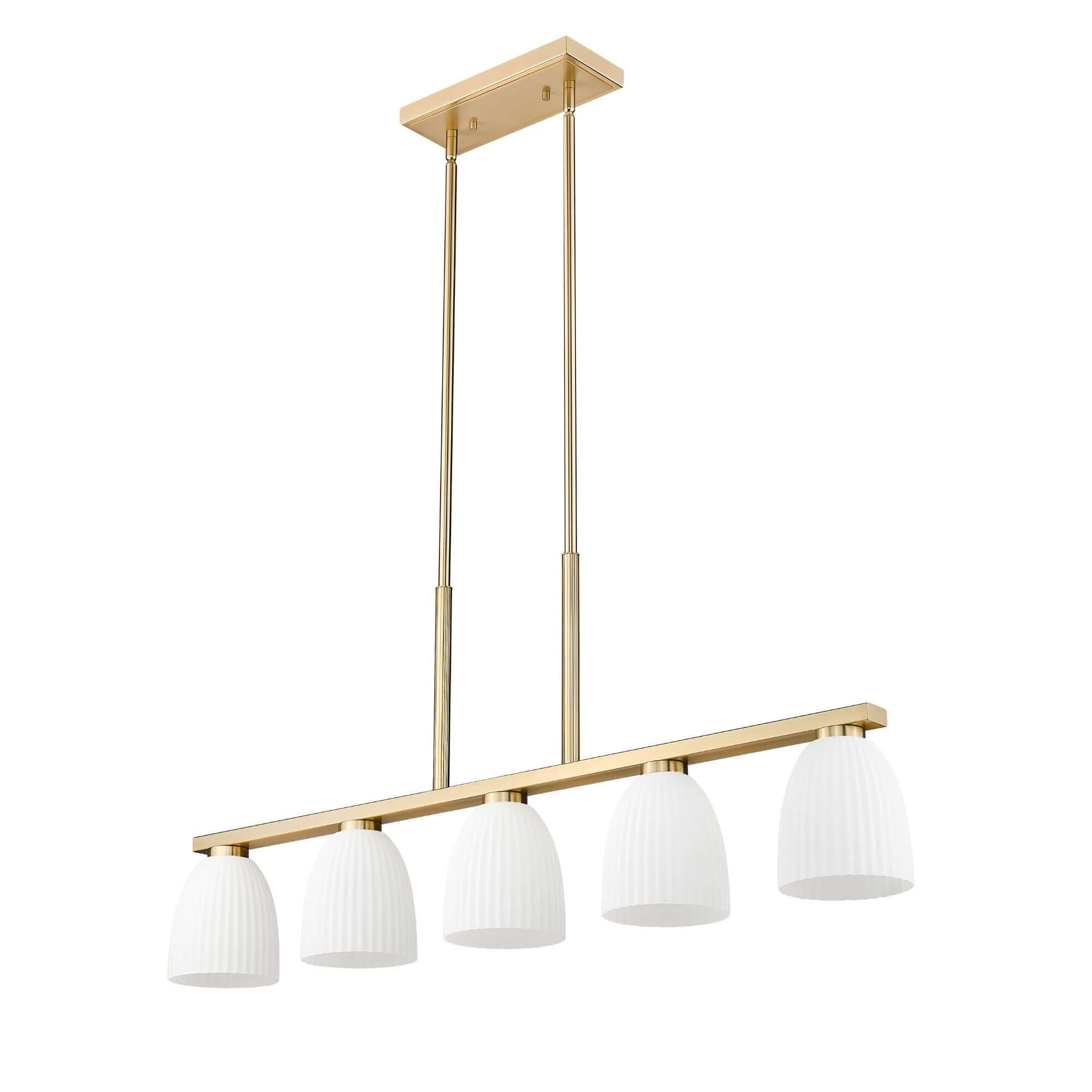 Naya 5 Light Linear Chandelier Modern Gold