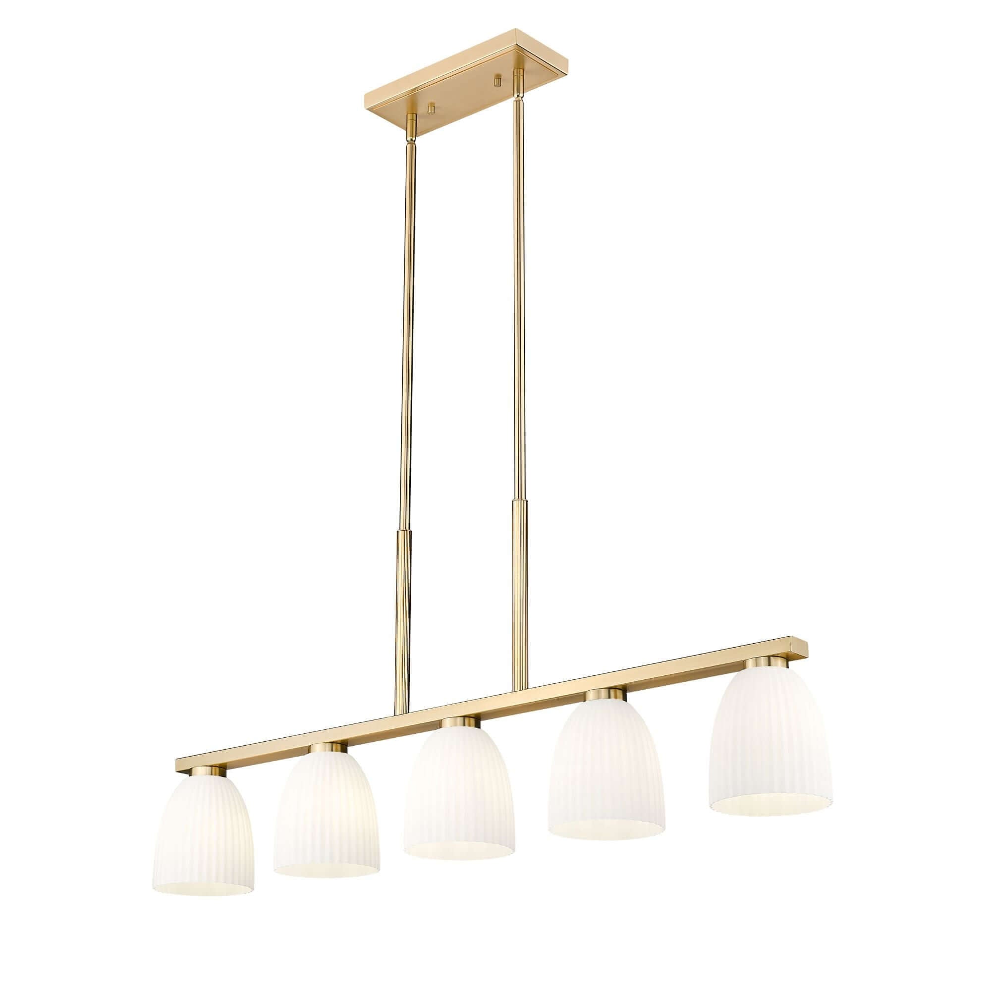 Naya 5 Light Linear Chandelier Modern Gold