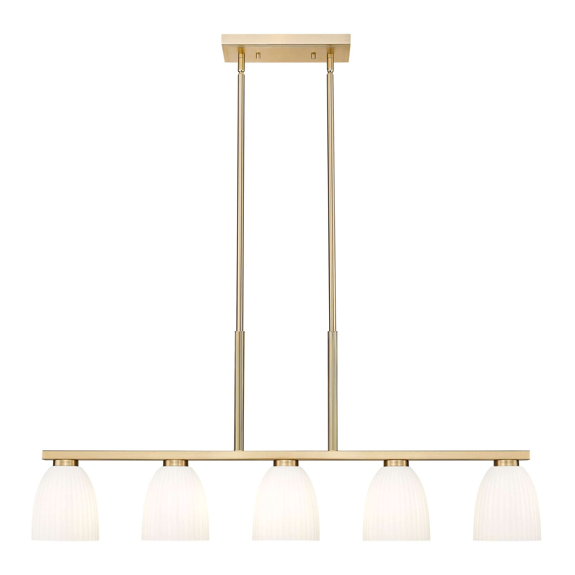 Naya 5 Light Linear Chandelier Modern Gold