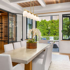 Naya 5 Light Linear Chandelier Modern Gold