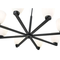 Naya 8 Light Chandelier Matte Black