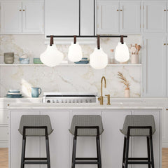 Newbury 4 Light Pendant Matte Black
