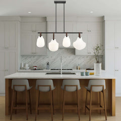 Newbury 4 Light Pendant Matte Black