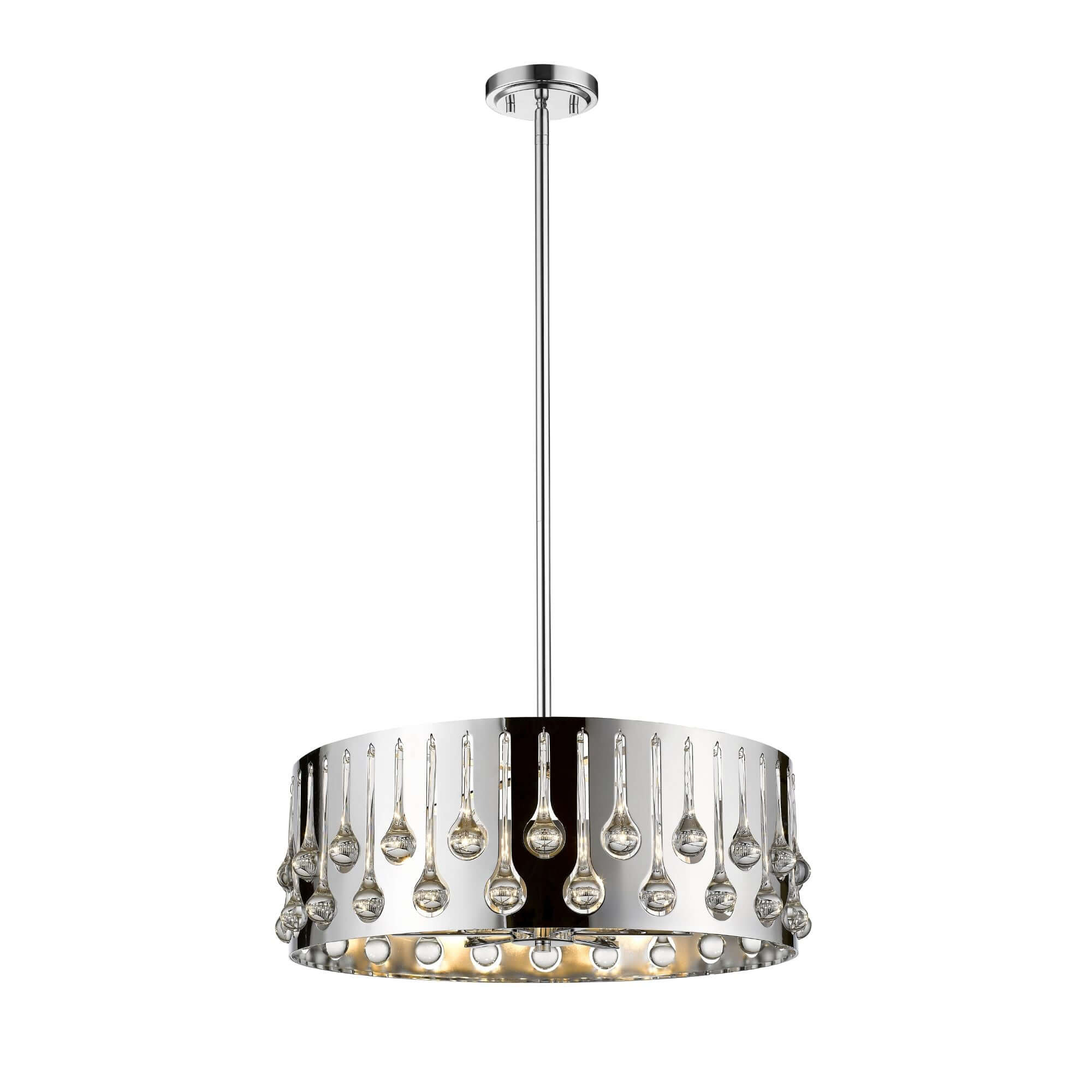 Oberon 6 Light Chandelier Chrome